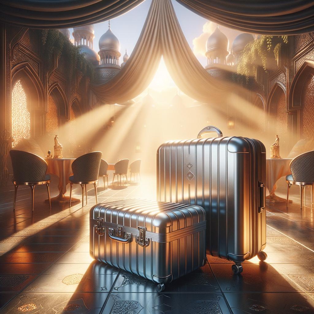 Valise Cabine Aluminium 20 Pouces Style Rimowa - 4 Roues Spinner - Neuf Sous Emballage